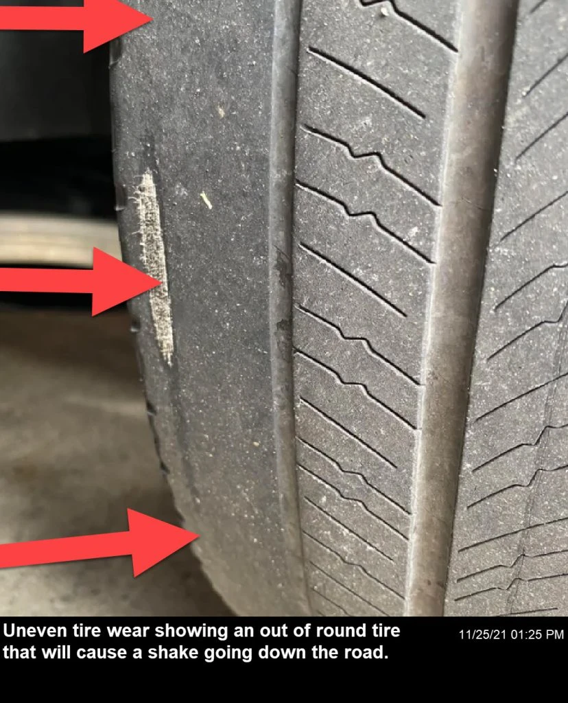 Uneven tire wear